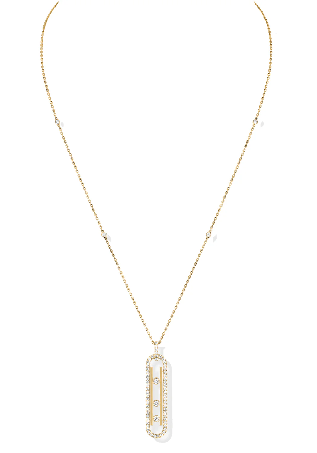 Messika Move 10th PM 18KYG Diamond Necklace