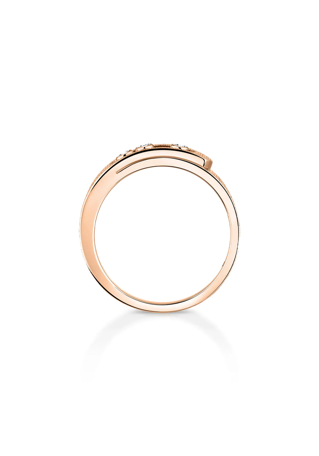 Messika Move Noa Ciselé 18K Rose Gold Diamond Ring | 53 - Image 4