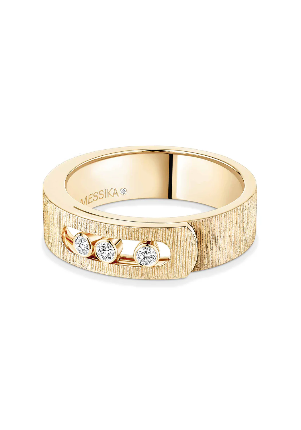 Messika Move Noa Ciselé 18K Yellow Gold Diamond Ring | 54 - Image 2