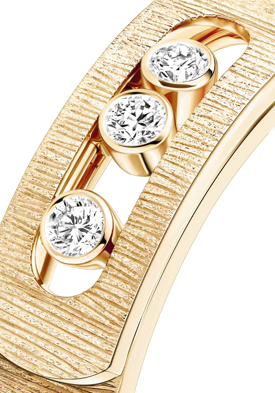 Messika Move Noa Ciselé 18K Yellow Gold Diamond Ring | 54 - Image 3