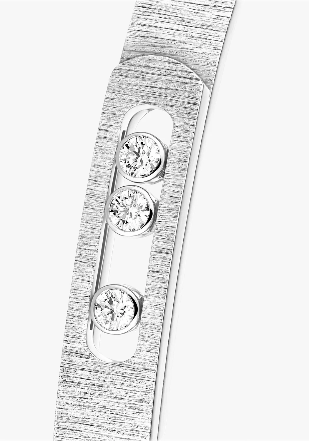 Messika Move Noa Ciselé 18KWG Diamond Bangle Bracelet - Image 2