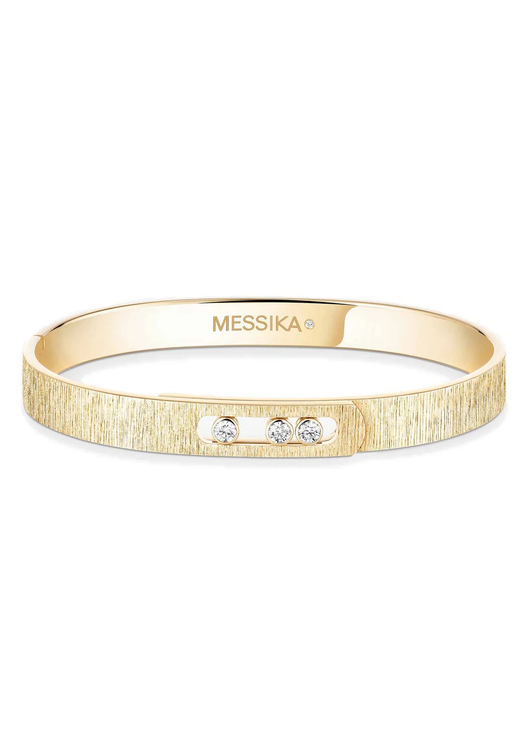 Messika Move Noa Ciselé 18KYG Diamond Bangle Bracelet - Image 2