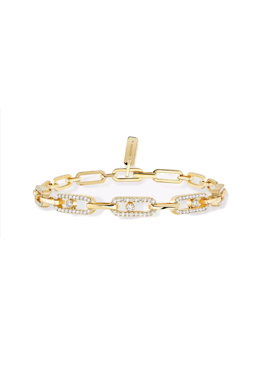 Messika Move Uno 18K Yellow Gold Multi Diamond Bracelet - Image 2