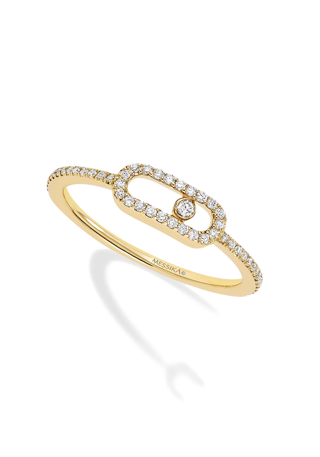 Messika Move Uno Pavé 18K Yellow Gold Full Pavé Diamond Ring | 51 - Image 2