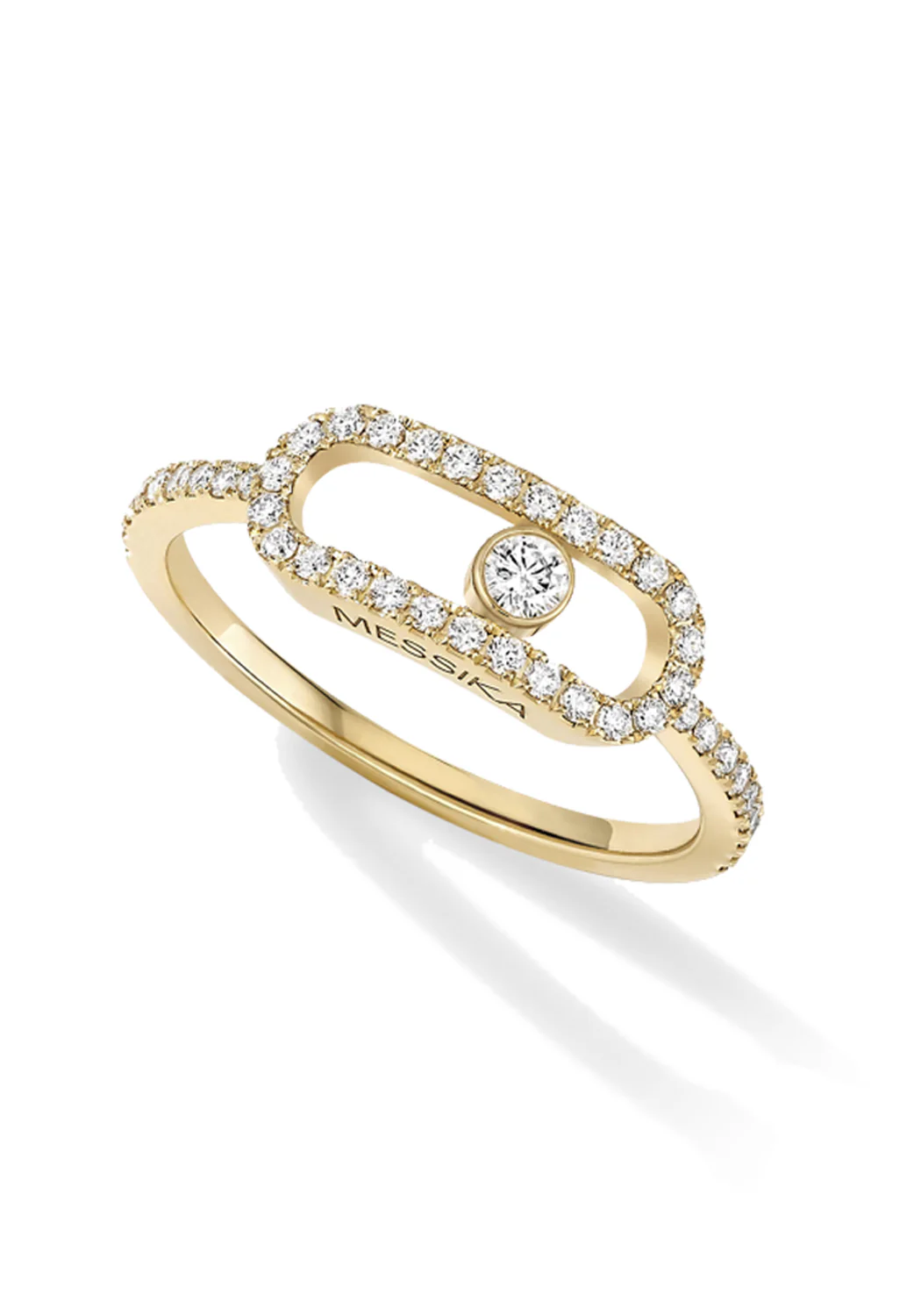 Messika Move Uno Pavé LM 18KYG Pave Diamond Ring | 53 - Image 2