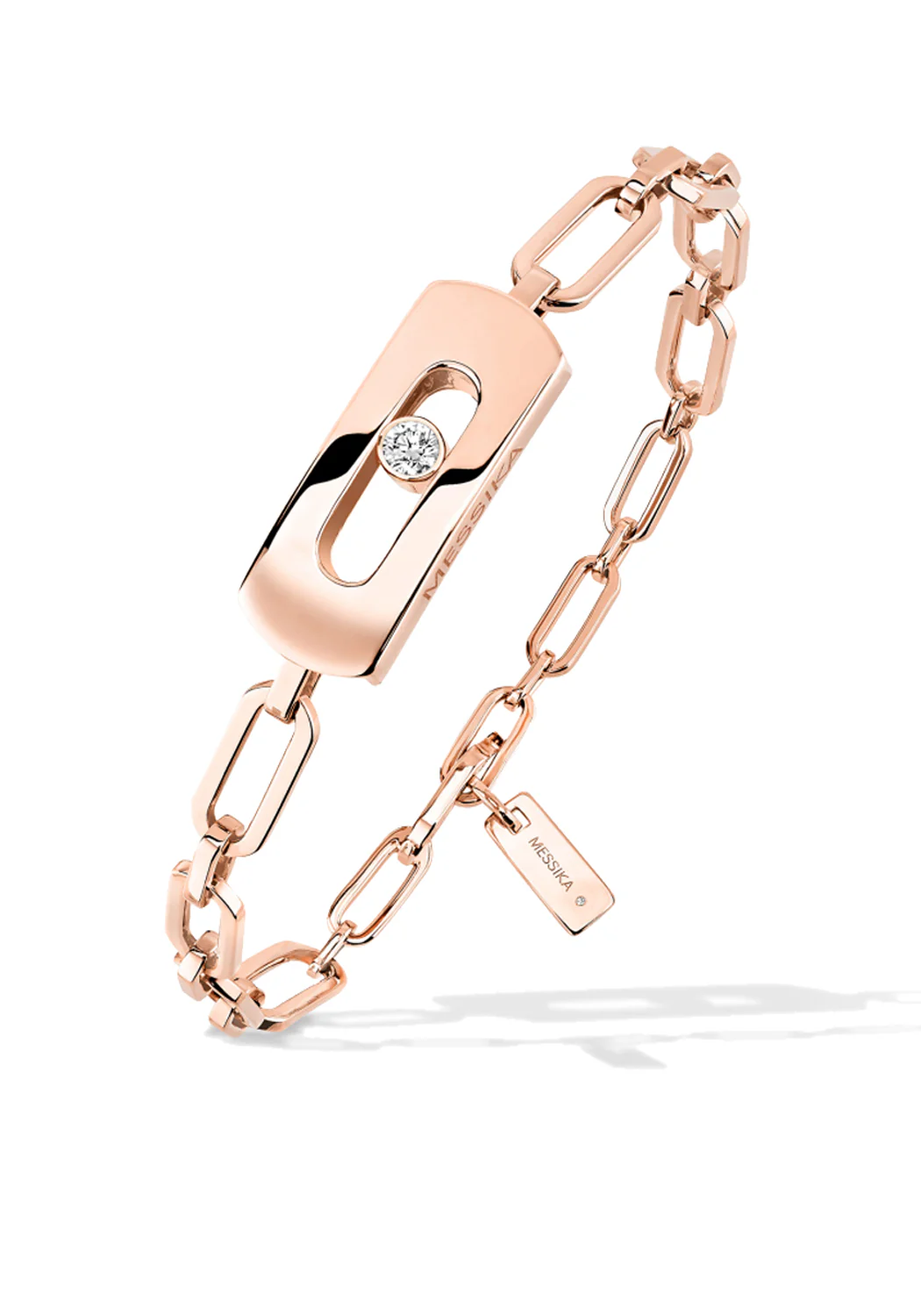 Messika My Move 18K Rose Gold Interchangeable Chain Bracelet - Image 2