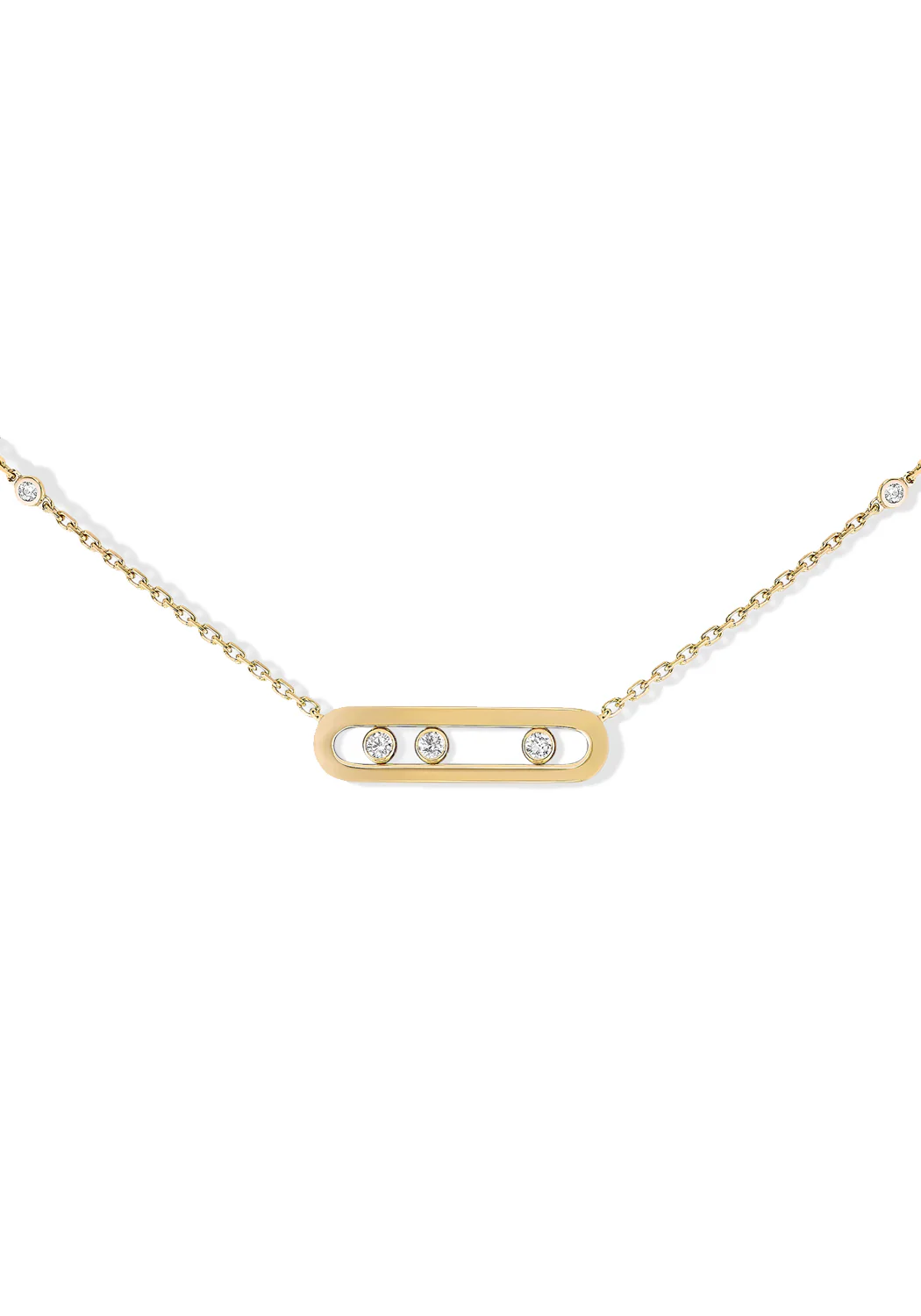 Messika Baby Move 18K Yellow Gold Diamond Necklace - Image 2
