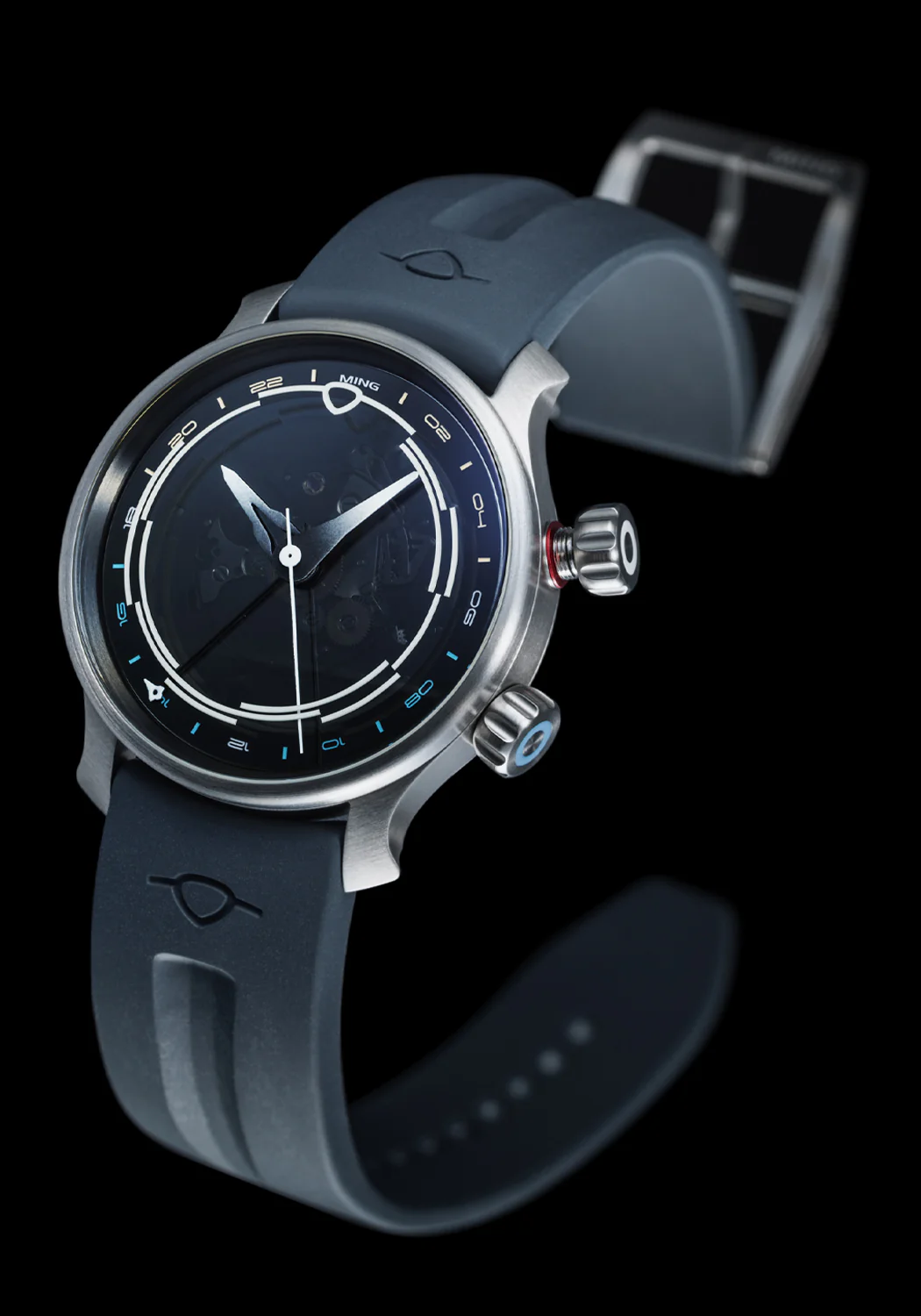 MING FKM Slate Rubber Strap | STRAP ONLY | Choose Options - Image 2