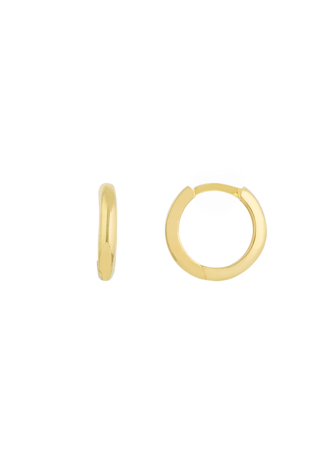 MO & ME 14KYG Small Huggie Hoop Earrings - Image 2