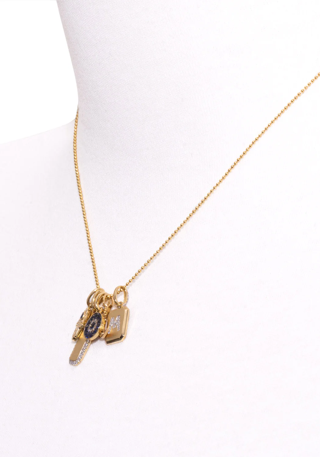 MO & ME Sapphire Multi Lucky Charm Necklace - Image 3