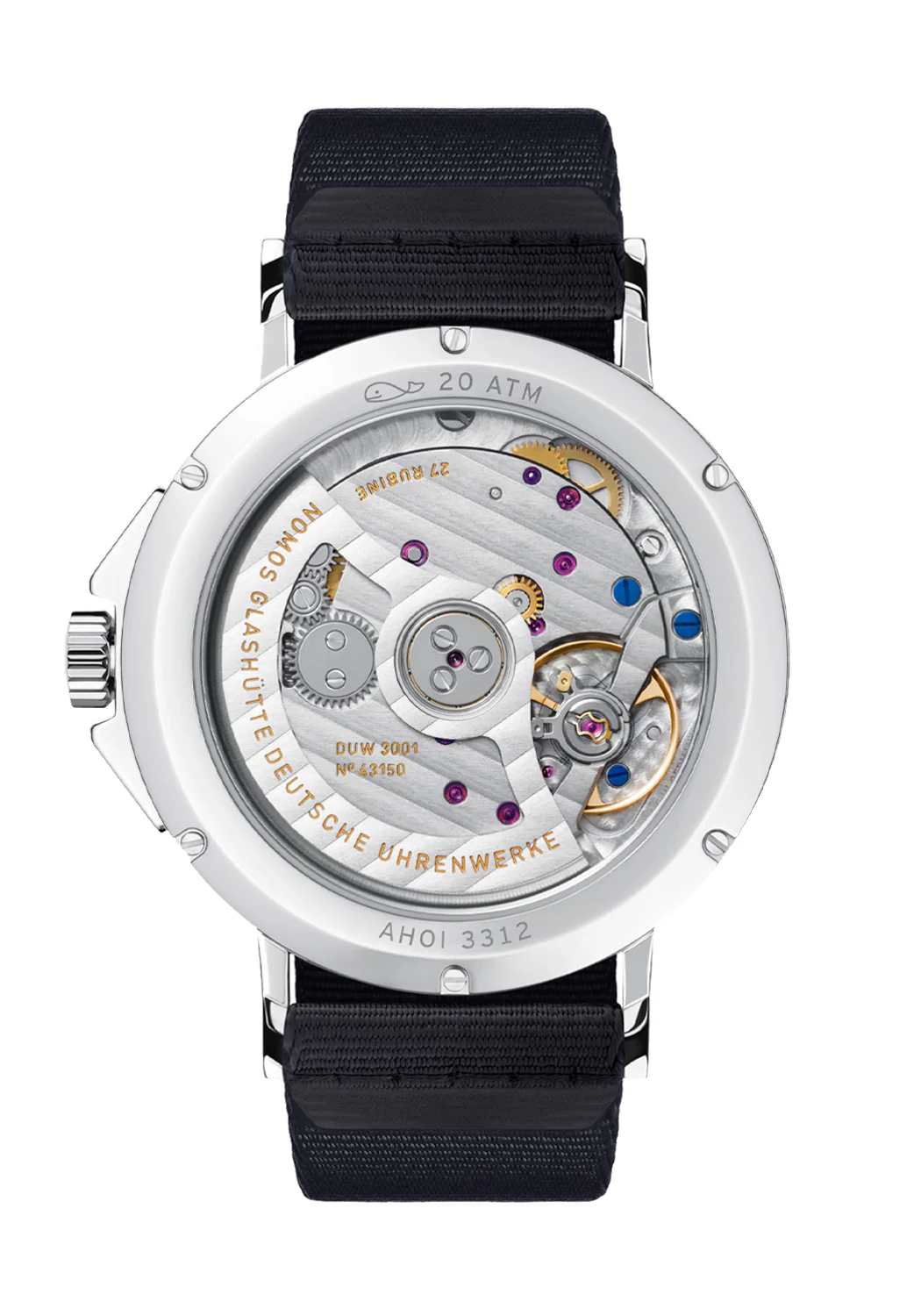 NOMOS Ahoi Neomatik Atlantic 36mm Clear Back | Ref. 567 - Image 4