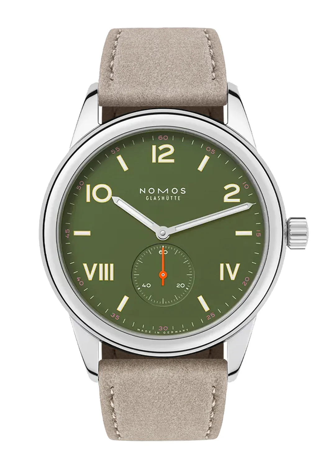 NOMOS Club Campus 38 All Olive | Ref. 739 | Choose Back