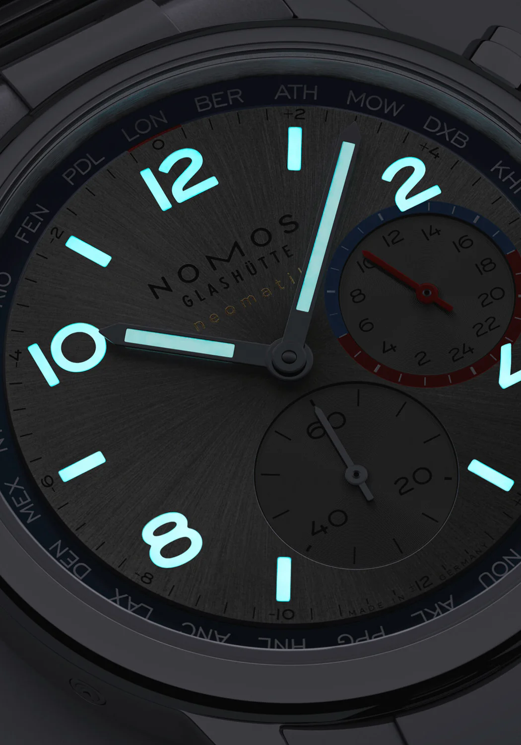 NOMOS Club Sport Neomatik Worldtimer Silver | Ref. 791 | Pre-Order - Image 3