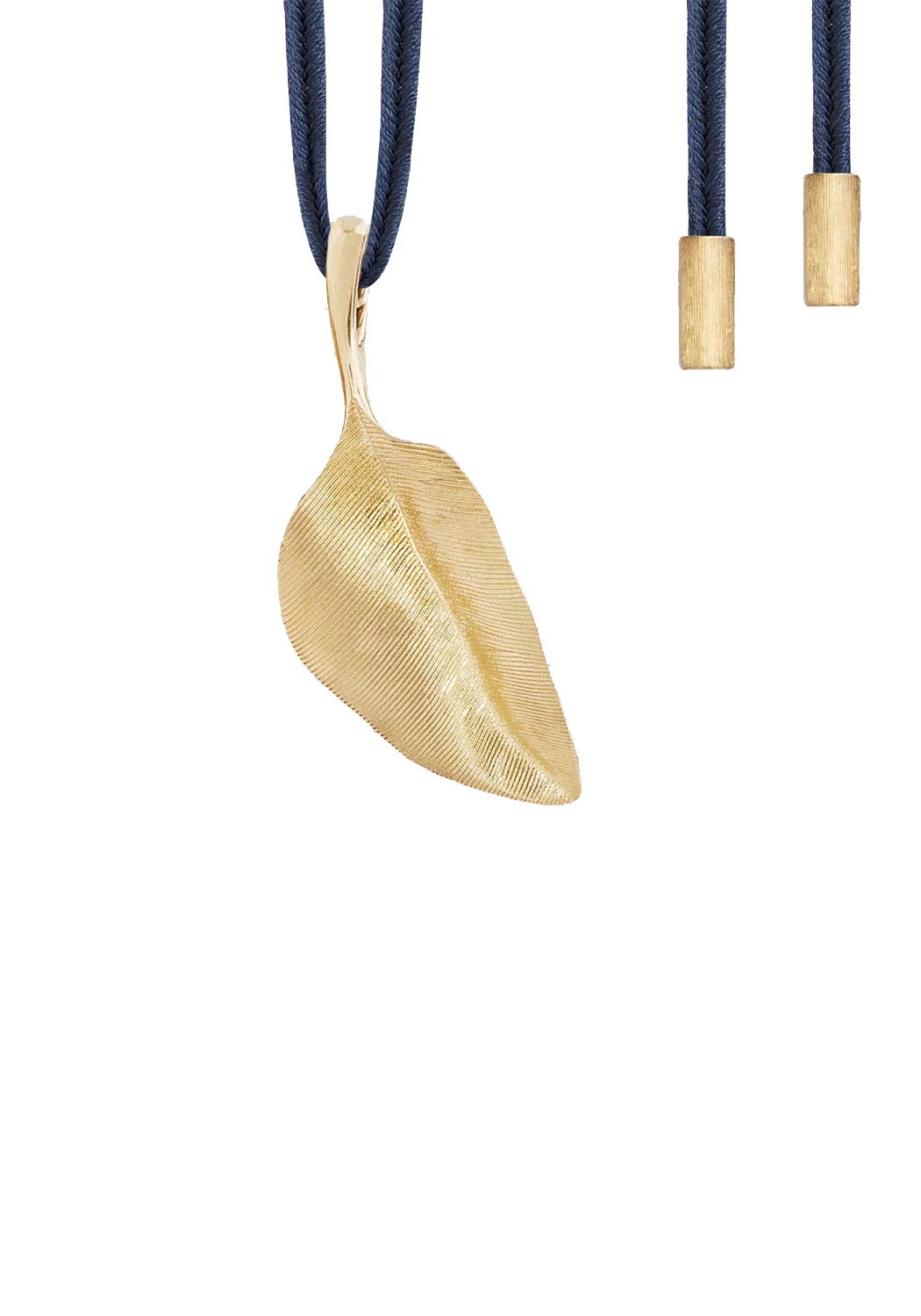 Ole Lynggaard Leaves 18K Yellow Gold Leaf Pendant | 3cm - Image 3
