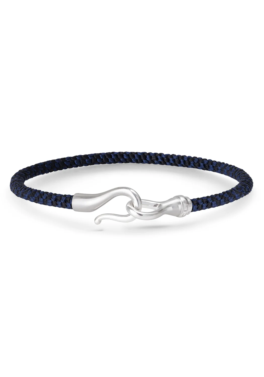Ole Lynggaard Life Sterling Silver Midnight Blue Rope Bracelet | 21 cm - Image 3