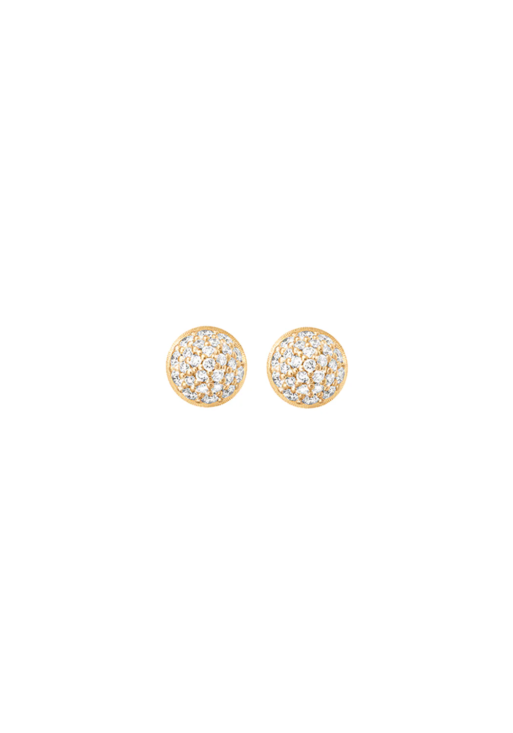 Ole Lynggaard Lotus 18KYG Pavé Diamond Stud | Jacket Earrings