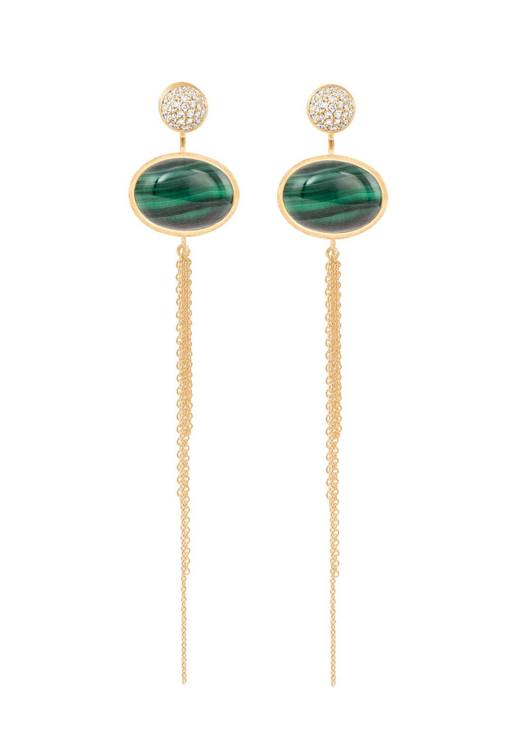 Ole Lynggaard Lotus 18KYG Pavé Diamond Stud | Jacket Earrings - Image 2