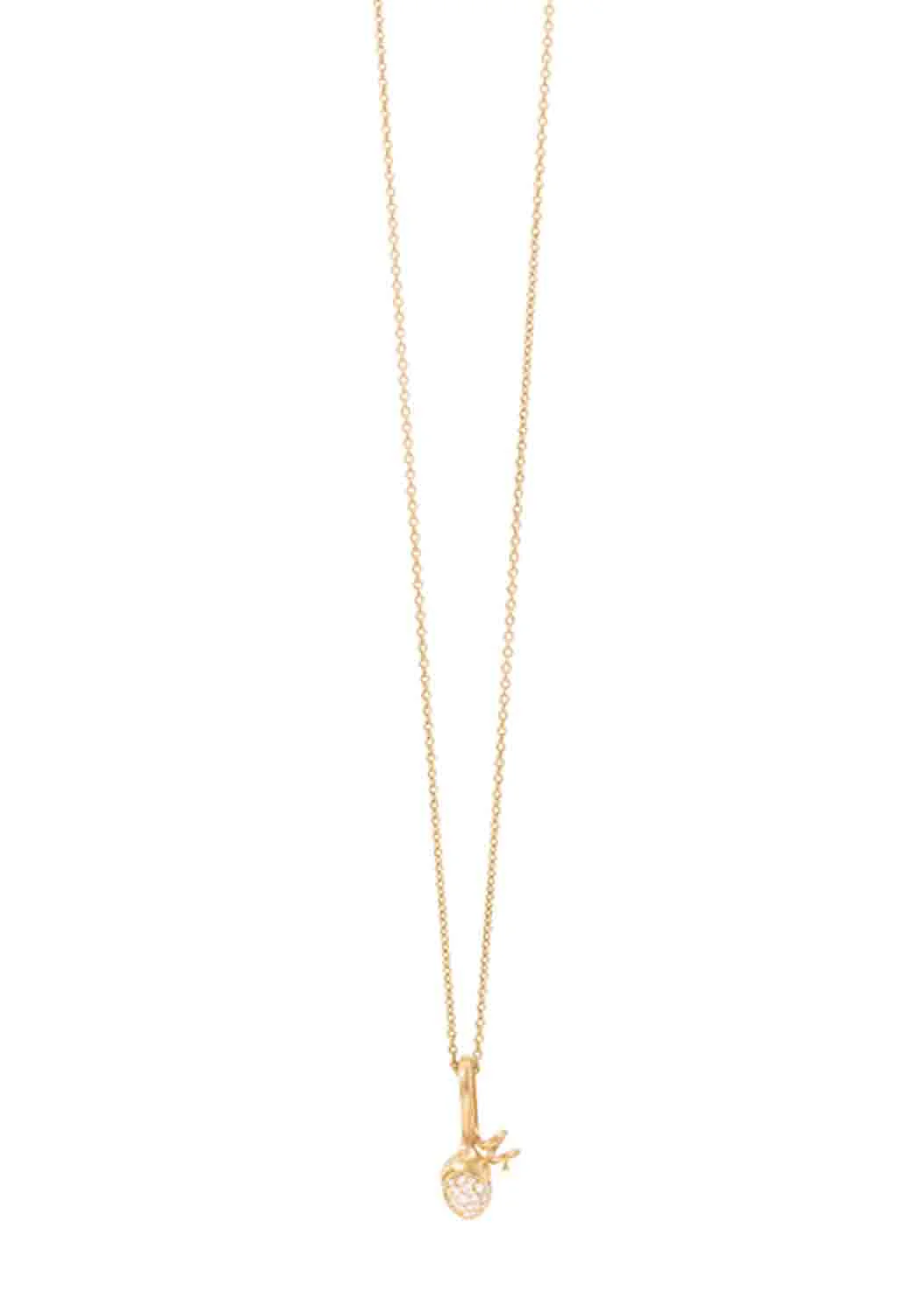 Ole Lynggaard Lotus Sprout 18KYG Pavé Diamond Pendant - Image 3