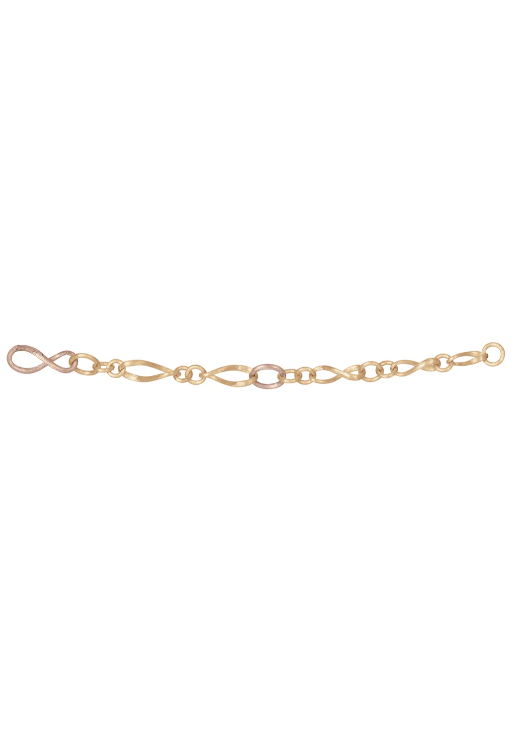 Ole Lynggaard Love Satin 18KYRG Twisted Chain Link Bracelet | 7" - Image 3