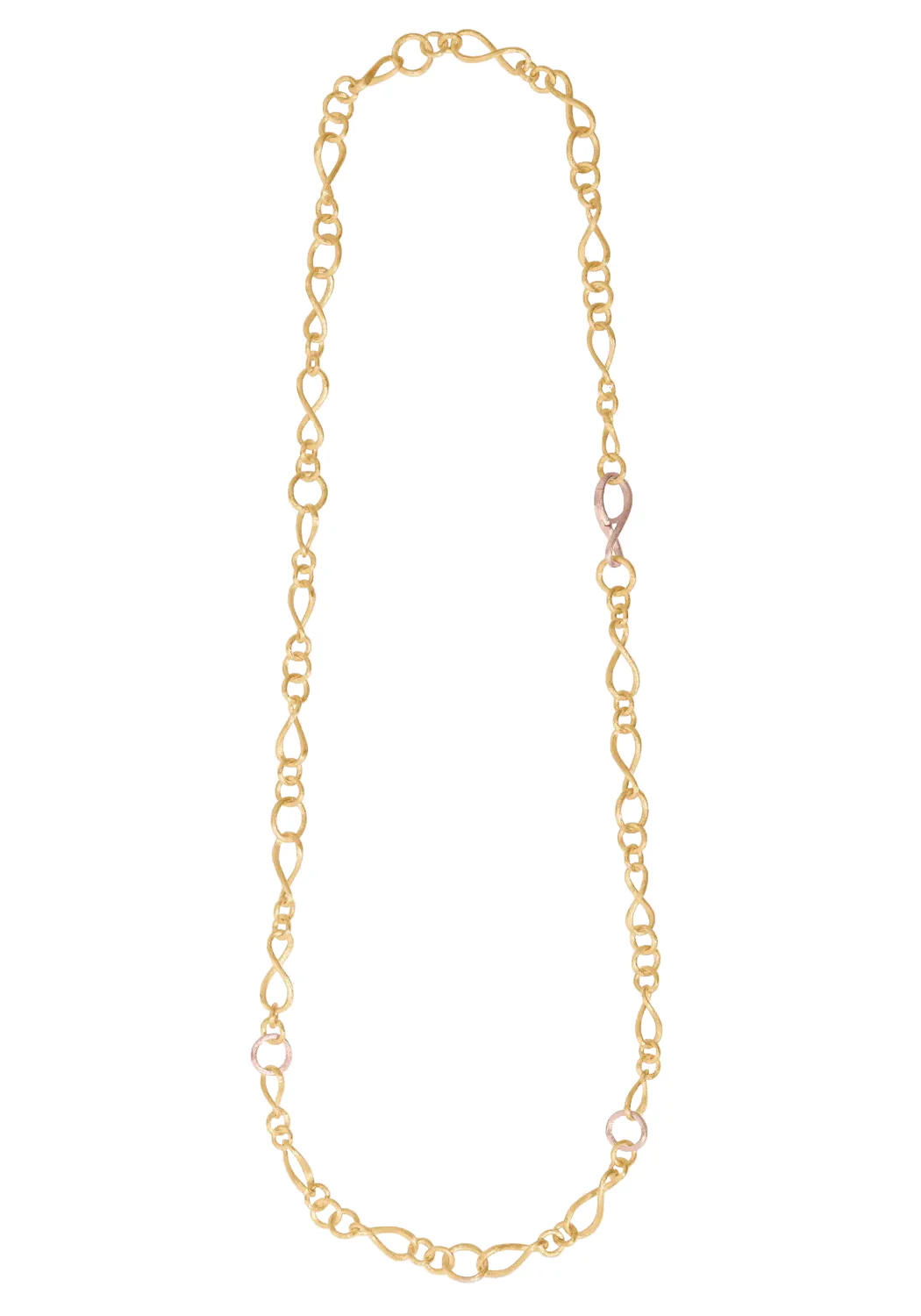 Ole Lynggaard Love 18KYRG Small Chain Link Collier Necklace | 31.5"