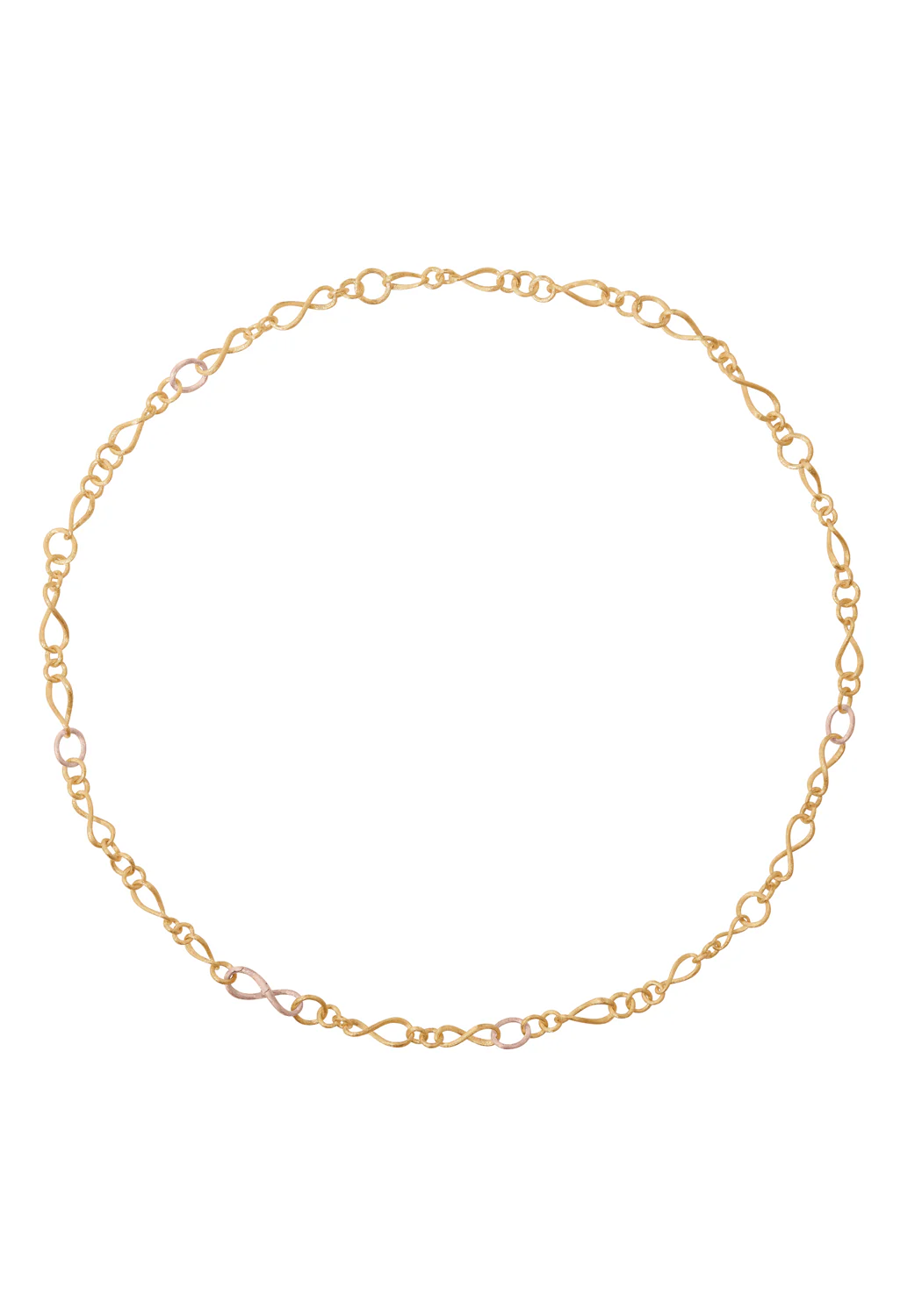 Ole Lynggaard Love 18KYRG Small Chain Link Collier Necklace | 31.5" - Image 2