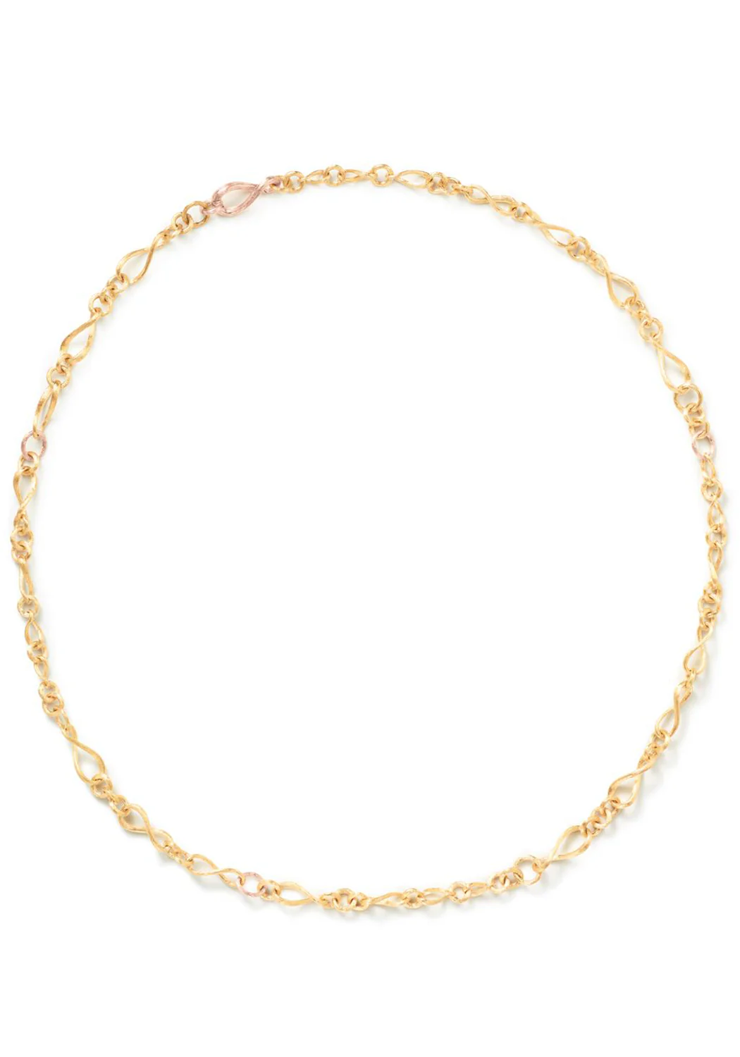 Ole Lynggaard Love 18KYRG Mini Chain Link Collier Necklace | 23.5"