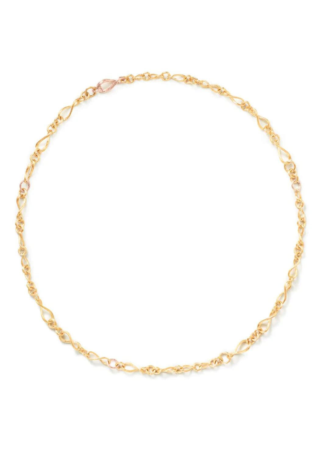 Ole Lynggaard Love 18KYRG Mini Chain Link Collier Necklace | 17.75"