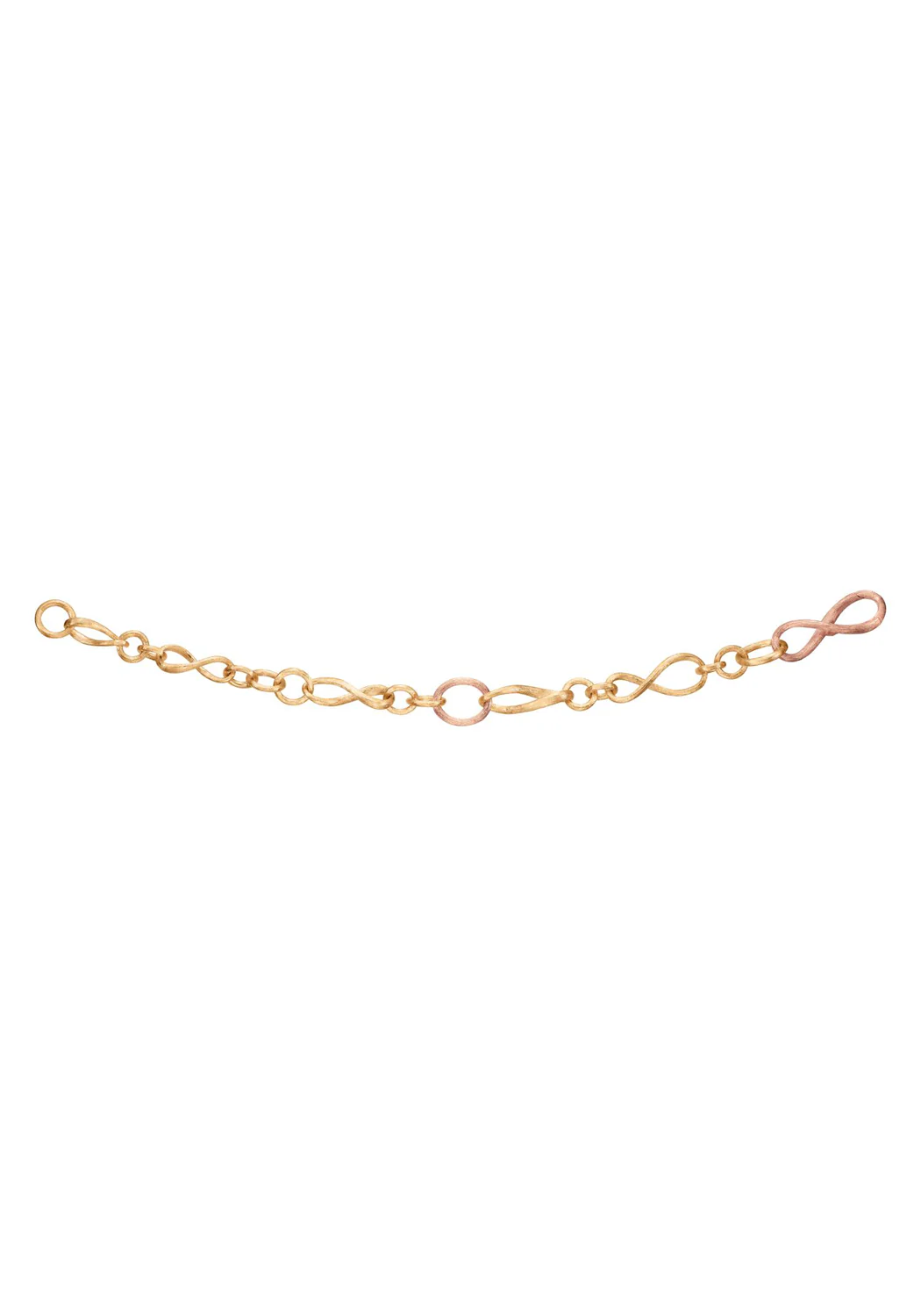Ole Lynggaard Love 18KYRG Twisted Chain Link Bracelet | 8" - Image 3