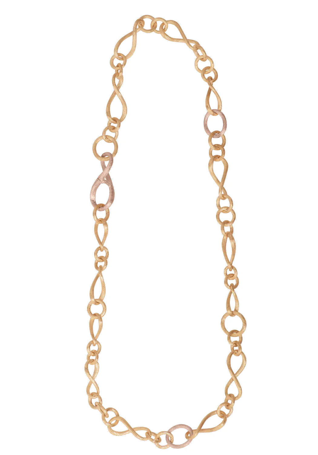 Ole Lynggaard Love 18KYRG Small Chain Link Collier Necklace | 17.75"