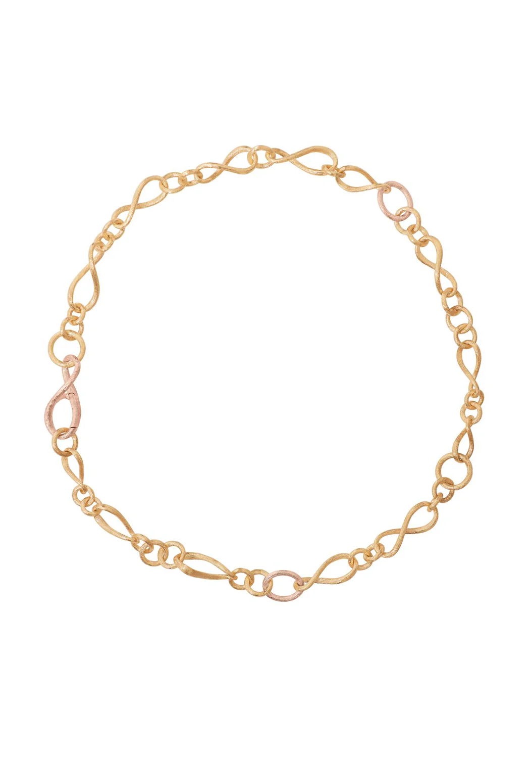 Ole Lynggaard Love 18KYRG Small Chain Link Collier Necklace | 16.5"