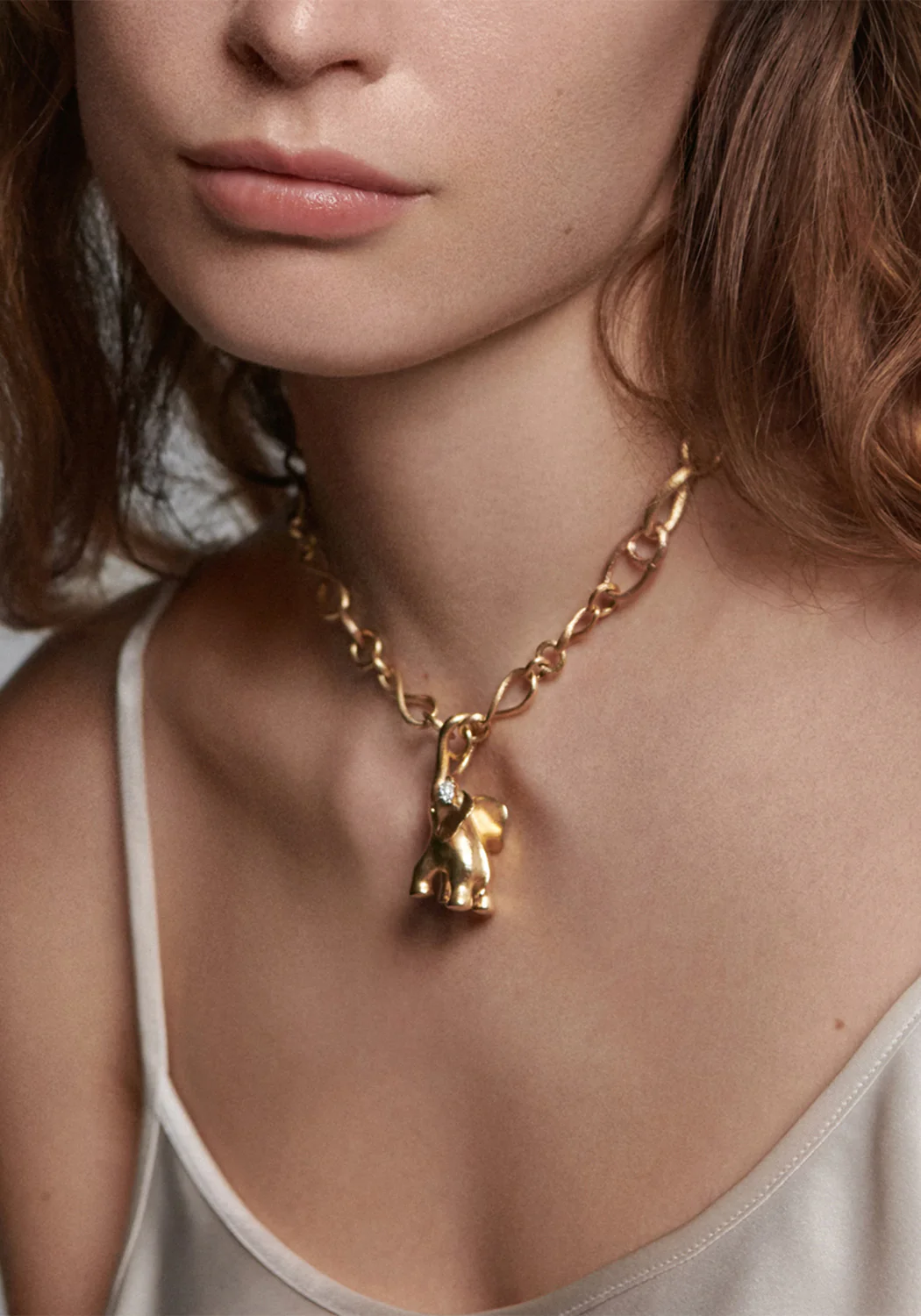 Ole Lynggaard Love 18KYRG Small Chain Link Collier Necklace | 16.5" - Image 2