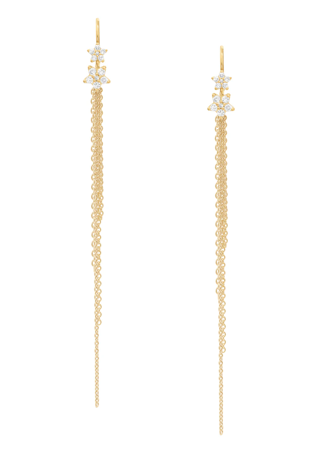 Ole Lynggaard Shooting Star Diamond Double Star Earrings - Image 3