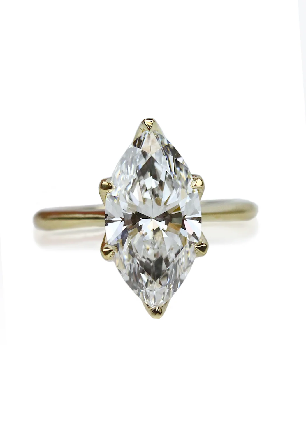 Parade Design 18KYG Marquise Semi-Mount Diamond Engagement Ring