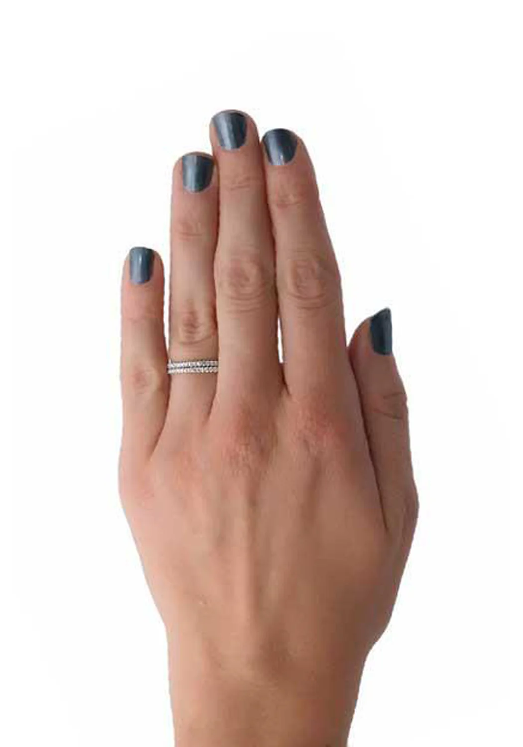 Parade Design Charites 18KWG 2 Piece Diamond Eternity Band Set - Image 3