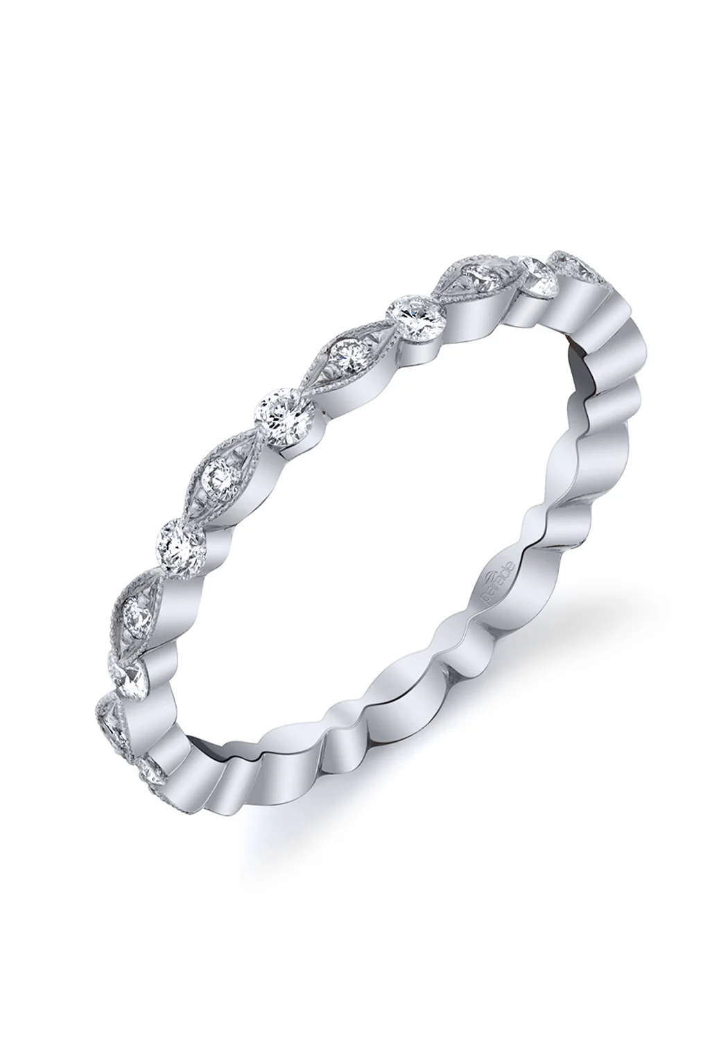 Parade Design Charites Scalloped Marquise Diamond Eternity Band - Image 2