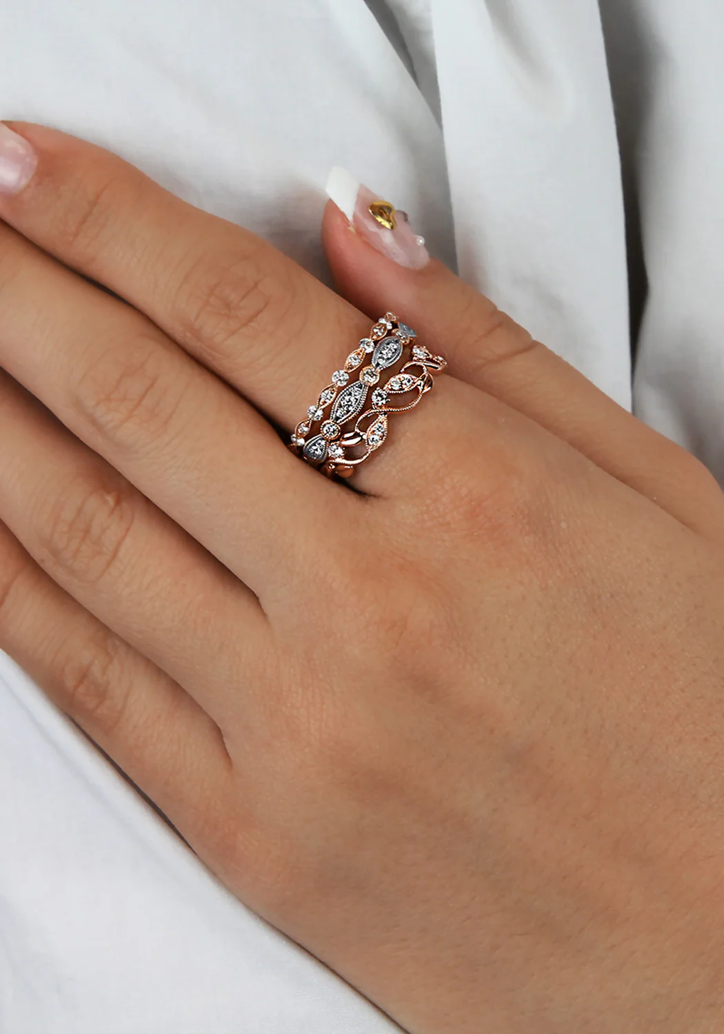 Parade Design Charites Scalloped Marquise Diamond Eternity Band - Image 3
