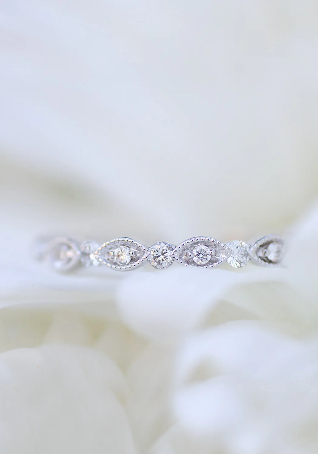 Parade Design Charites Scalloped Marquise Diamond Eternity Band - Image 4