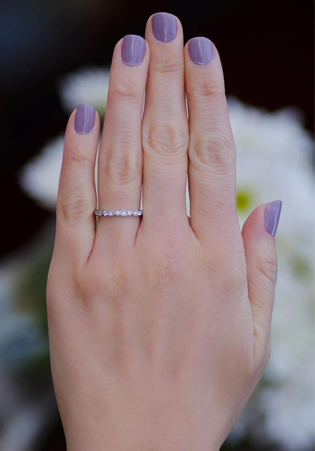 Parade Design Charites Scalloped Marquise Diamond Eternity Band - Image 5