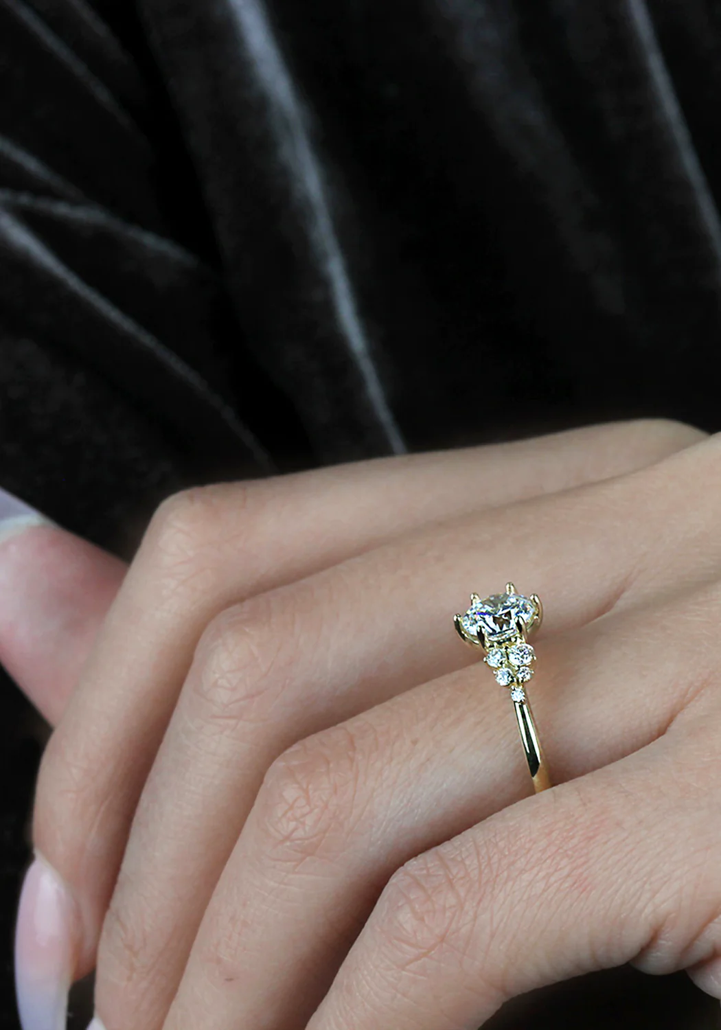 Parade Design Hemera 18KYG Cluster Semi-Mount Diamond Ring - Image 3