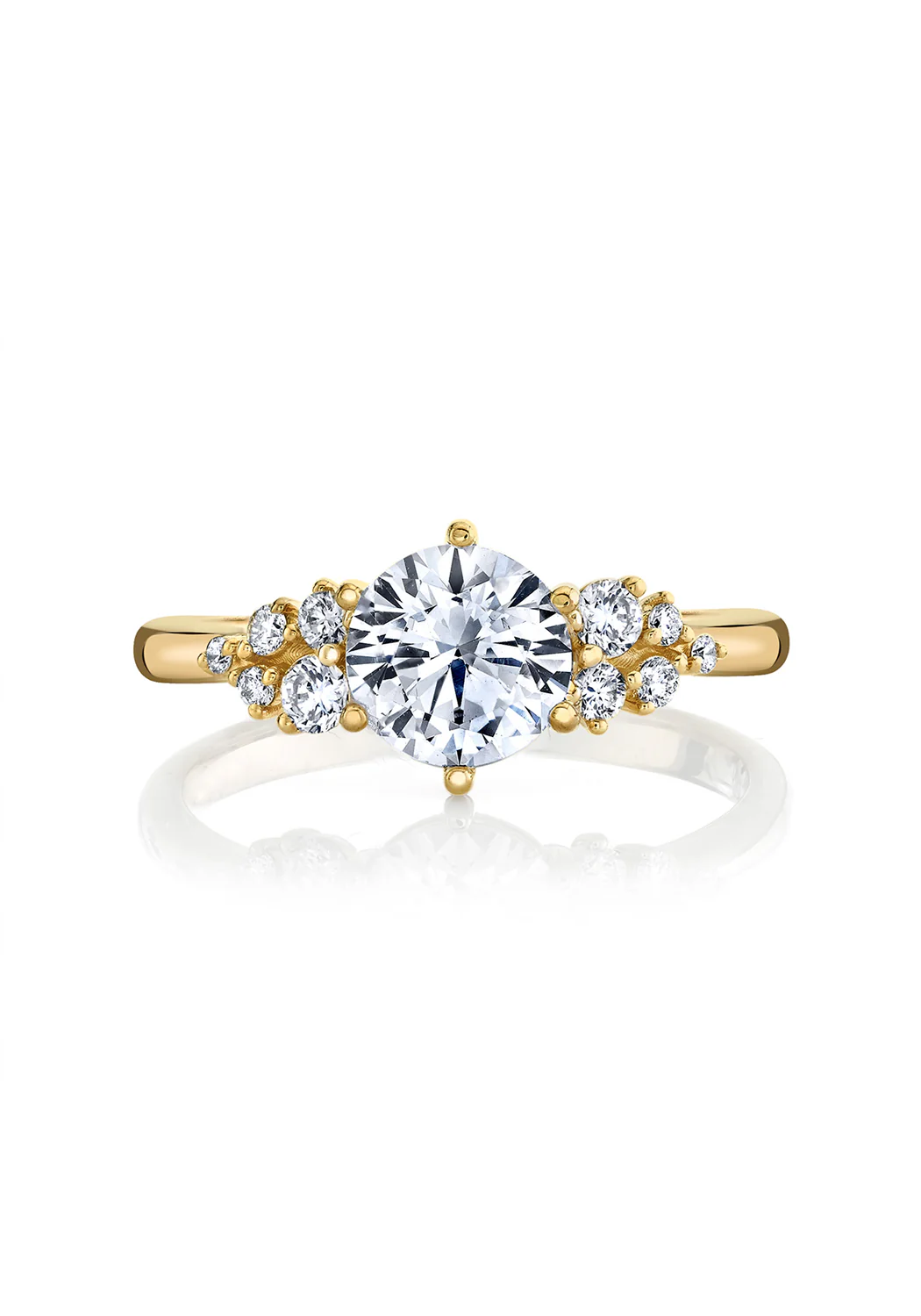 Parade Design Hemera 18KYG Cluster Semi-Mount Diamond Ring - Image 4