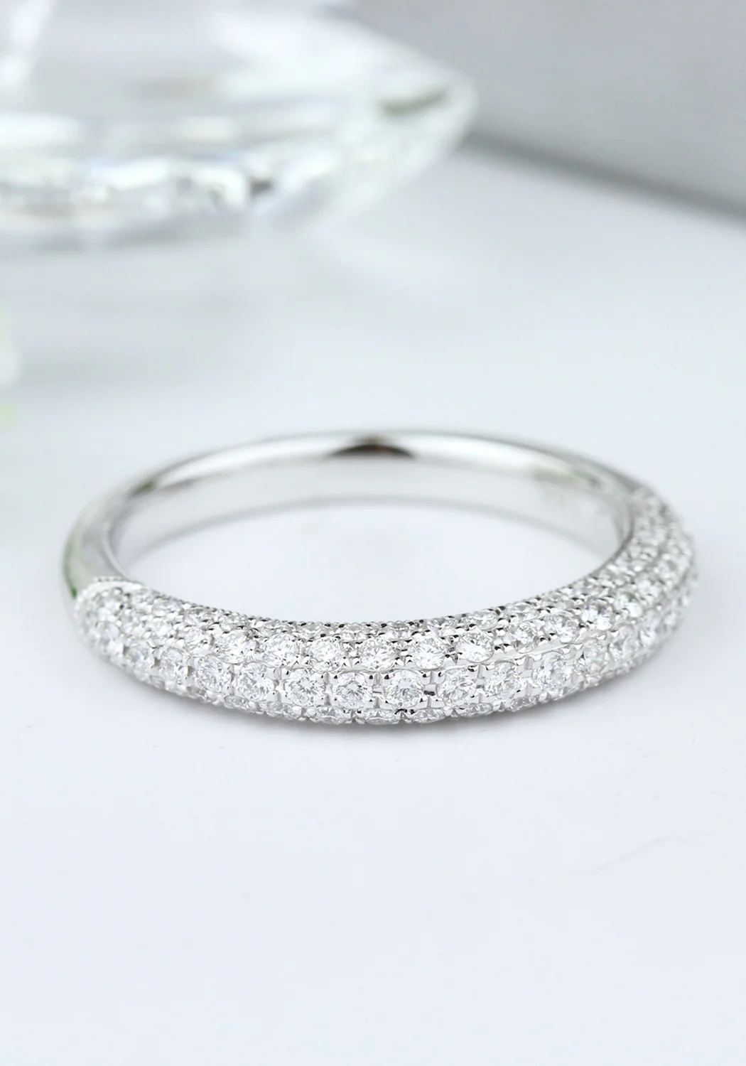 Parade Design 18KWG Pavé Diamond Half Band - Image 2