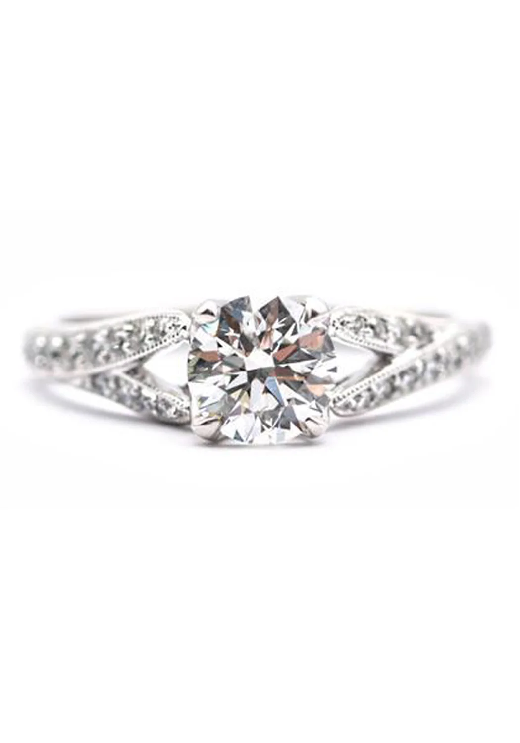 Parade Design Split-Shank Semi-Mount Diamond Ring - Image 2