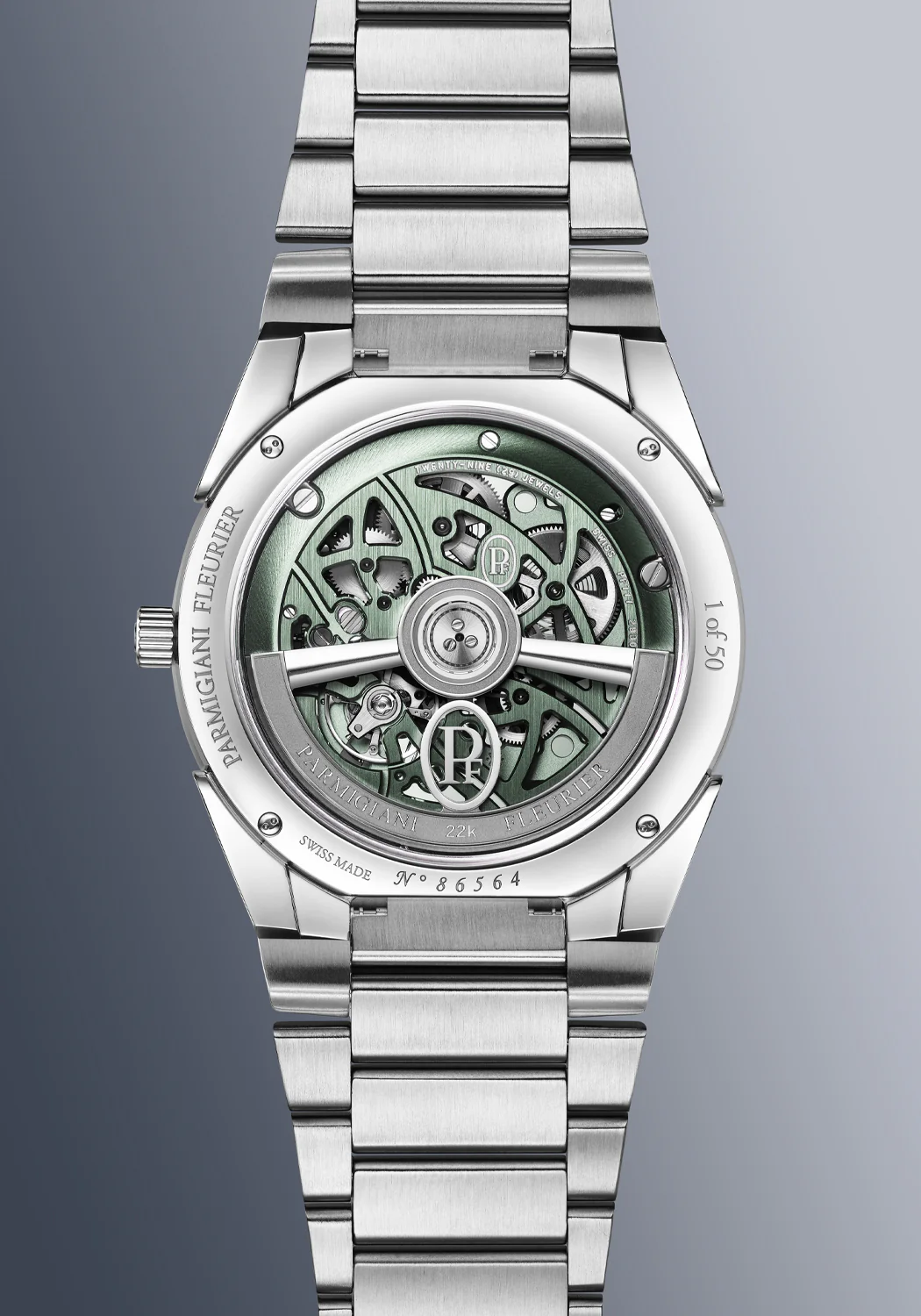 Parmigiani Fleurier Tonda PF Skeleton Stainless Steel Slate Green | LE50 | Pre-Order - Image 3
