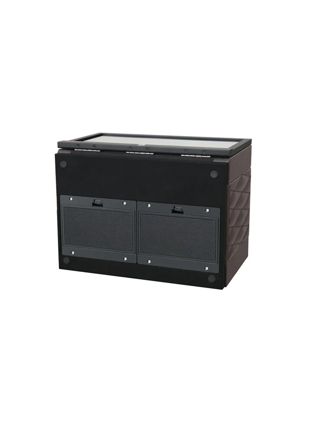 Paul Design Petite 2 Brown Leather Watch Winder with Door - Image 4