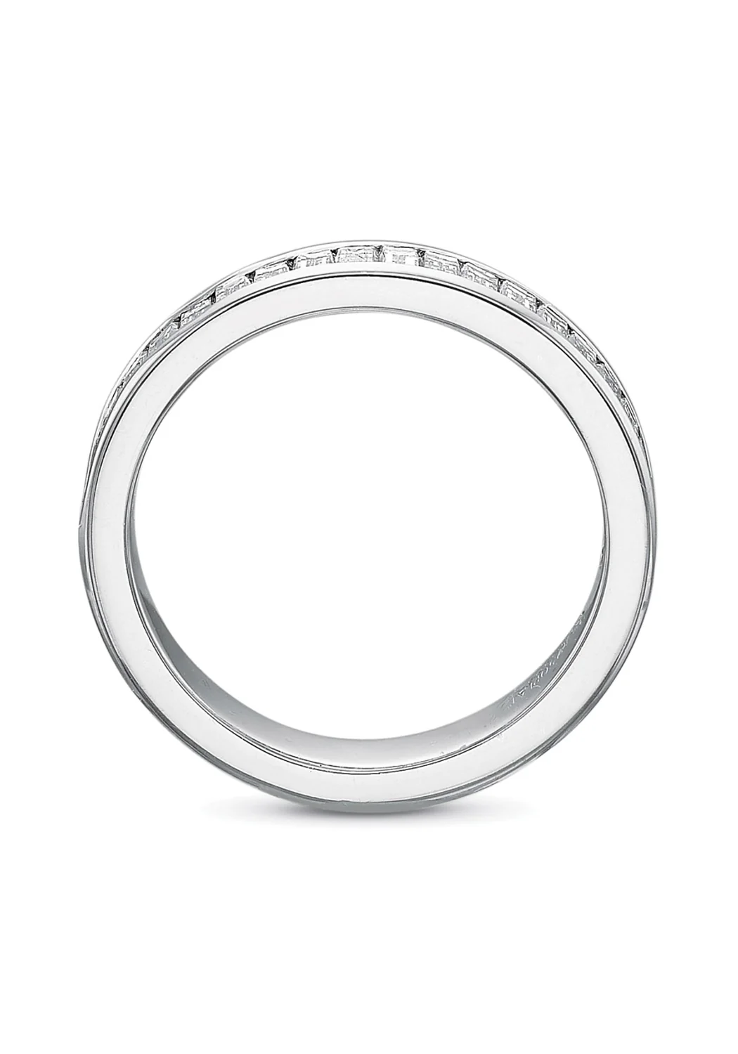 Precision Set Platinum Channel Set Baguette Diamond Band - Image 3