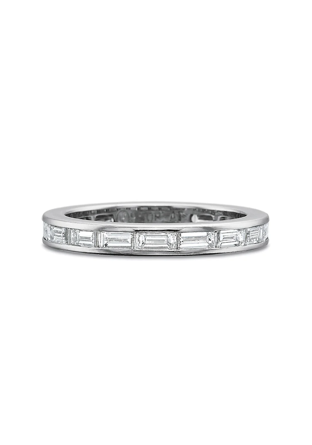 Precision Set Platinum Baguette Diamond Eternity Band - Image 3