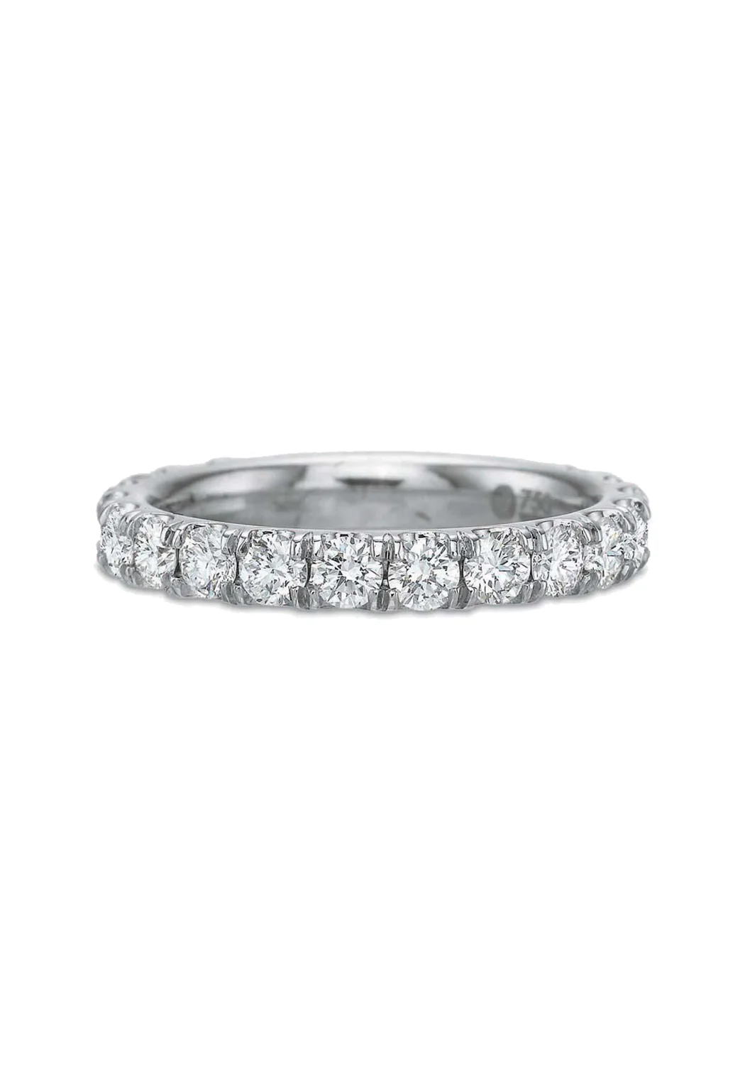 Precision Set 18K White Gold Diamond Eternity Band