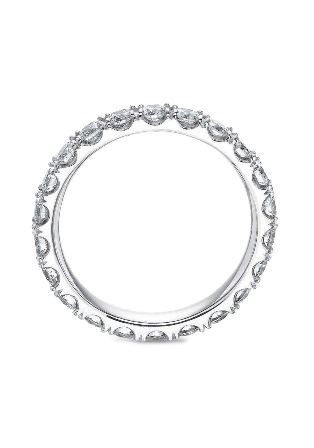 Precision Set 18K White Gold Diamond Eternity Band - Image 3