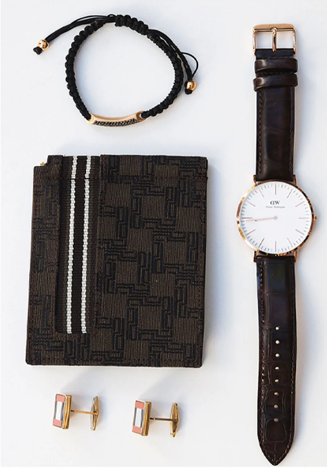 Rahaminov 18KRG Black Diamond Cord Bracelet - Image 3