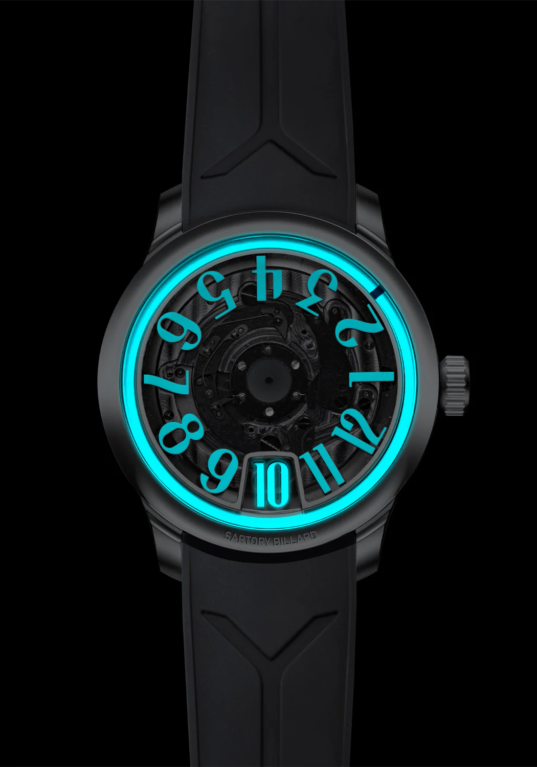 Sartory-Billard SB10 Jumping Hour Black Sapphire | Choose Strap | LE300 | Pre-Order - Image 2